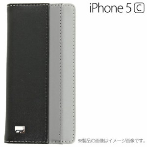 【送料無料】iPhone5c レザー ケース Cut&Paste 3Colored Leather Case for iphone5c ブラック・グレイ CP13004-LFBG/在庫あり/スマホケ