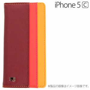 【送料無料】iPhone5c レザー ケース Cut&Paste 3Colored Leather Case for iphone5c レッド・オレンジ CP13004-LFRO/在庫あり/スマホケ