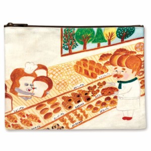 パンどろぼう ポーチ ( いとしのパンたち ) P1-PO002 /在庫あり/ 送料無料  小物入れ  まちのパンや パン泥棒 なぞのフランスパン パンや