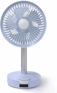 BLUEFEEL BARSET 4D FAN 多機能コードレス 卓上扇風機 USB充電式 静音  首振り対応 ライラックブルー BFN301-B /在庫あり/ 電池いらず 小