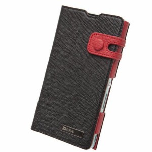 【送料無料】 zenus docomo Xperia A SO-04E用 レザージャケット 本革 Prestige Color Edge Diary ブラック Z2091XAS / 在庫ありおしゃれ