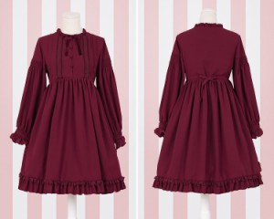 ロリータワンピース ロリータドレス Lolita ロリィタ ロリータ ハイウエスト長袖ワンピース シンプル リボン 甘ロリ 姫ロリ 黒ロリの通販はau Pay マーケット Luxury ラグジュアリー 商品ロットナンバー