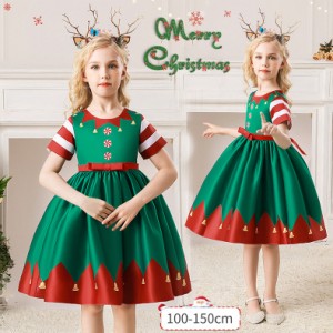 クリスマス 衣装 子供 子供ドレス Christmas コスプレ 可愛い コスチューム ワンピース コスプレ衣装 ドレス サンタ 衣装 女の子 お姫様 