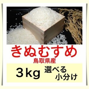 鳥取のお米 令和５年産 鳥取県産きぬむすめ ３kg 便利な選べる小分け