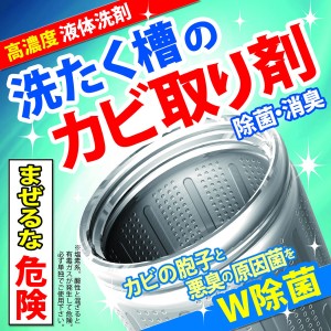 洗濯槽クリーナー 250ml 1回分（お試し） 柔軟剤が香る♪ 洗たく槽のカビ取り剤 ドラム式もＯＫ カビを99.9％ 除菌 消臭（03）