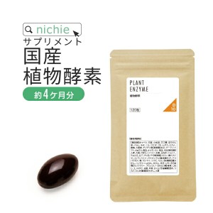 植物 酵素 サプリ 120粒（約4ヶ月分）  酵素サプリメント 酵素粒 で 酵素ドリンク 酵素スムージー より手軽に 国産 野菜 やさい を使った