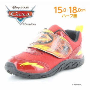 16日まで10%OFFクーポン ディズニー カーズ マックィーン 子供靴 キッズ スニーカー DN C1312 レッド Disney 2E 抗菌防臭 シューズ かっ