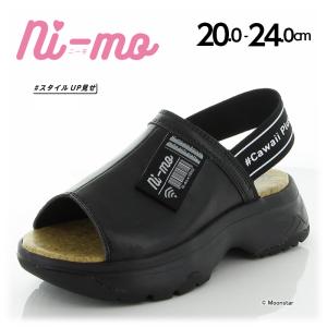 ≪セール≫ ムーンスター ニーモ ジュニアサンダル 子供靴 NM J034 ブラック トレンド 女の子 可愛い_100sen
