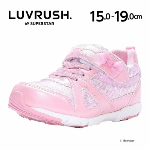 ≪30%OFFセール≫秋冬新作 ムーンスター ラブラッシュ スーパースター バネのチカラ。子供靴 キッズ スニーカー LV 1137 ピンク moonstar