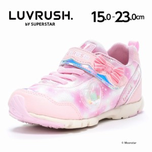 ★5月発売★ 秋冬新作 送料無料 ムーンスター スーパースター スニーカー 子供靴 LV 1184 チェリー 女の子のスポーツシーンを更に速く!可