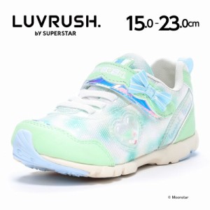 ★5月発売★ 秋冬新作 送料無料 ムーンスター スーパースター スニーカー 子供靴 LV 1184 メロン 女の子のスポーツシーンを更に速く!可愛