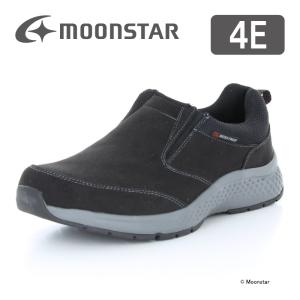〔梅雨対策_15%OFFクーポン対象〕送料無料 ムーンスター メンズ ウォーキング 防水 スニーカー SPLT M197 ブラック 黒 moonstar 幅広4E