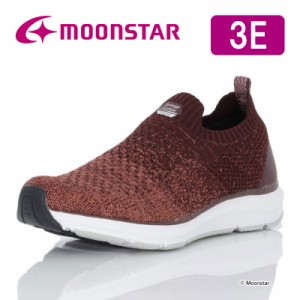 〔10%OFFクーポン配布中〕≪セール≫ムーンスター レディース ウォーキング スニーカー SNGY L07 レンガ moonstar 3E 軽い 抗菌防臭 衝撃