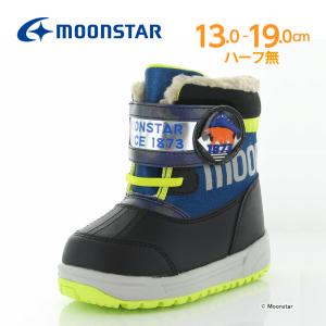 〔10%OFFクーポン配布中〕≪セール≫ムーンスター キャロット 子供靴 キッズ ブーツ MS WPC018 ネイビー moonstar 防水 防寒 ウィンター