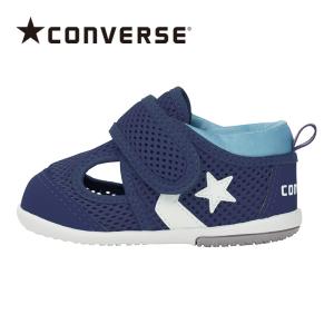 夏新作 送料無料 コンバース 子供靴 ベビー サンダル リトルサマー 9 ネイビー/ホワイト CONVERSE サマー シューズ 出産祝い