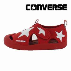 クーポン10%OFF ★3月8日発売★春夏新作 送料無料 コンバース CONVERSE 子供靴 キッズ CVスター サンダル レッド/ホワイト ワンベルトタ