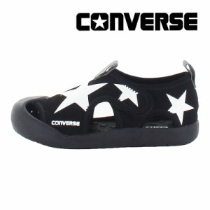 週間百選No.59：★3月8日発売★春夏新作 送料無料 コンバース CONVERSE 子供靴 キッズ CVスター サンダル ブラック/ホワイト ワンベルト