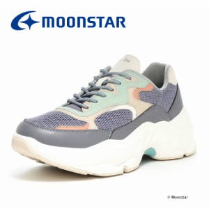 ≪5/20 20時値下！50％OFF≫ムーンスター b/m メンズ/レディース 厚底 スニーカー B/M03 アスキャ アッシュ moonstar 2E 抗菌防臭 衝撃吸