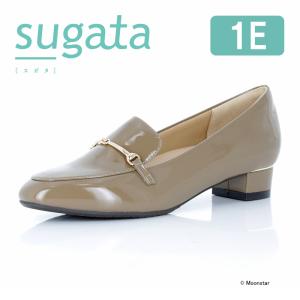 送料無料 ムーンスター sugata レディース パンプス MS SGT702 エナメルオーク moonstar 3E 抗菌防臭 軽い 歩きやすい シンプル スガタ 3