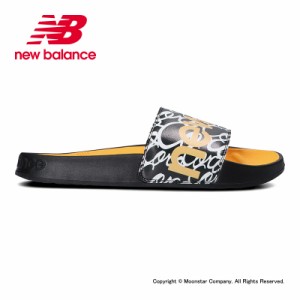 〔10%OFFクーポン配布中〕≪セール≫ニューバランス new balance メンズ/レディース サンダル NB SMF200CI SLIDE D ブラック/オレンジ 黒