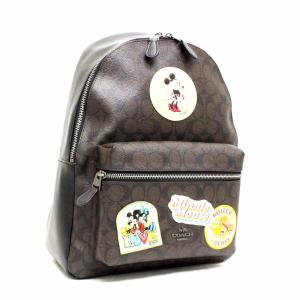 中古 美品 Coach コーチ シグネチャー ディズニーコラボ バックパック リュック デイパック ユニセックス ダークブラウン Pvc F29の通販はau Wowma ワウマ ゴールドエコ 商品ロットナンバー