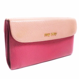 miumiu 財布 ピンク 二つ折りの通販｜au PAY マーケット