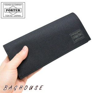 ポーター ディル ロングウォレット 653-09754 二つ折り長財布 かぶせ PORTER 吉田カバン DILL LONG WALLET 小銭入れあり メンズ 男性 レ