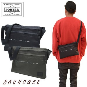 ポーター フラット ショルダーバッグ 861-16806 PORTER FLAT SHOULDERBAG 吉田カバン 斜め掛け サコッシュ メンズ 男性 レディース 女性 