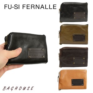 レディース 財布 フーシフェルナーレ FU-SI FERNALLE L字ファスナー二つ折り財布 山羊革 ゴート革 レザー 日本製 ブラック/カーキ/チョコ