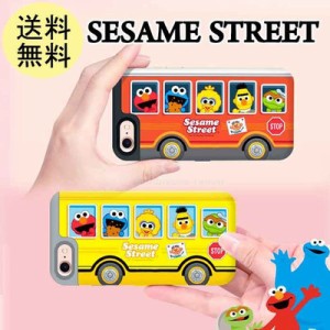 セサミストリート バス　SESAME STREET iPhoneX/Xs　iPhone7 iPhone8 iPhoneSE2 iPhone8plus iPhone7plus　iPhone6/6s バンパーケース 00