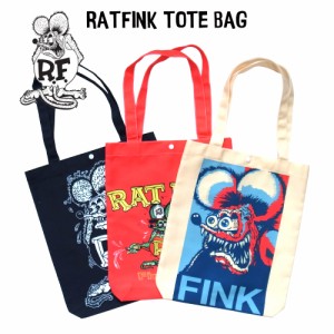 ラットフィンク トートバッグ RATFINK メンズ レディース ショルダー 肩がけ かばん カバン 鞄 エコバッグ カジュアル シンプル