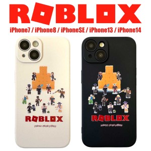 ROBLOX ロブロックス iPhone14 iPhone13 iPhoneSE iPhone8 iPhone7 ケース カバー 液晶保護フィルム付き ゲーム キャラクター グッズ