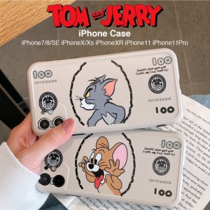 メール便 送料無料 トムとジェリー ドル紙幣 iPhoneケース 液晶フィルム付  iPhoneSE2 iPhone8 iPhoneXs iPhoneXR iPhone11 iPhone12 iPh