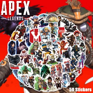 APEX Legends ステッカー 50枚セット PVC 防水 シール 大量 エーペックス FPS オンラインゲーム バトルロイヤル シューティング