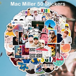 Mac Miller マックミラー ステッカー 50枚セット PVC 防水 シール HIP HOP ヒップホップ ラッパー ラップ