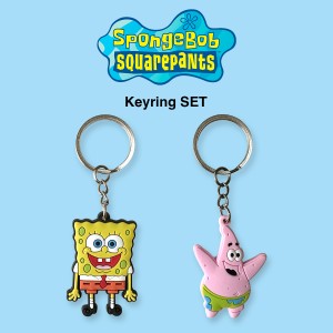 SpongeBob スポンジボブ キーホルダー セット キーリング パトリックスター アクセサリー 雑貨 キャラクター