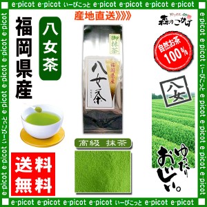 Y 高級 抹茶 100g 八女茶 福岡県 日本茶 厳選の緑茶 送料無料 北海道 沖縄 離島も可 森のこかげ 健やかハウス