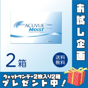 ワンデーアキュビューモイスト 2箱セット (1箱90枚) ジョンソン・エンド・ジョンソン 一日使い捨て コンタクトレンズ ワンデー 1Day 送料