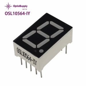 黄色 7セグメント LED表示器 アノードコモン 590nm OSL10564-IY OptoSupply 1個