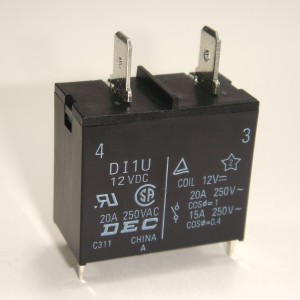 ミニパワーリレー 12VDC DI1U DEC 1個