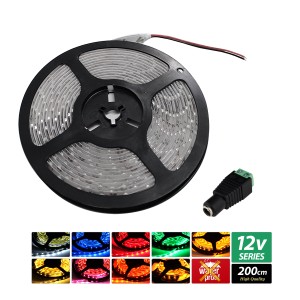 ハイクオリティ LEDテープライト 非防水 12V 2m 1チップ 白ベース 高品質 間接照明 インテリアテープライト