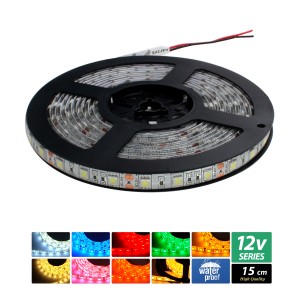 【ハイクオリティ】LEDテープライト 12V 防水 3チップ 単体 15cm