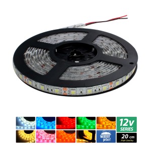 【ハイクオリティ】LEDテープライト 12V 防水 3チップ 単体 20cm