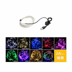 ジュエリーライト イルミネーション フェアリーライト LED USB 防水 2m 20球