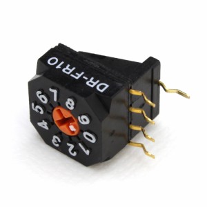 [s148] DR-FR10H NKK Switch ロータリーディップスイッチ (1個)