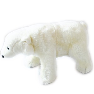 送料無料　動物　（アニマル）　ぬいぐるみ　ホッキョククマ　Ｍ　シロクマ　しろくま　白熊　どうぶつ
