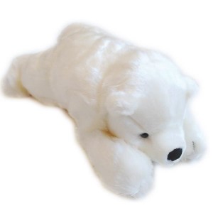 送料無料　海のどうぶつ　ぬいぐるみ　シロクマ　Ｌ　サイズ　　動物　しろくま　白くま　白熊　雑貨　グッズ　クリスマス　誕生日　記念