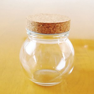 ガラス瓶　ＡＢＫ６　スクリューキャップ付（コルク）　　蓋付き　容器　びん　