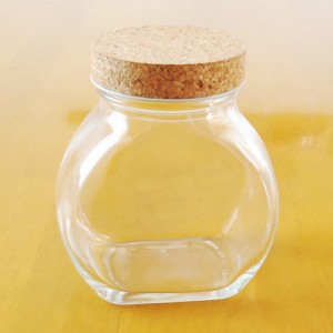 ガラス瓶　ＭＣＴ１０　スクリューキャップ付（コルク）　　蓋付き　容器　びん　キッチン