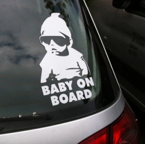 赤ちゃんが乗っています ステッカー 車 かっこいい おしゃれ Baby in car シール 赤ちゃん 子供 ベイビー ベビー セーフティ 大きい 安全